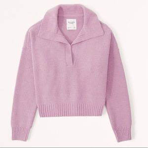 Abercrombie Notch Neck Polo Sweater